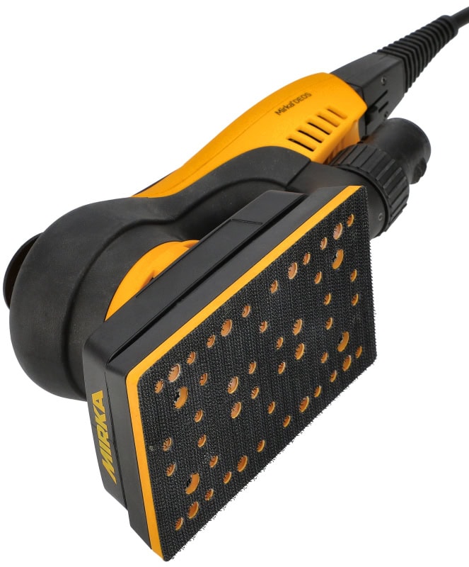 Preview: Mirka® DEOS II 353 Elektro Schwingschleifer MID3534044CA, 81 x 133 mm, 3 mm Schleifhub, Zentralabsaugung, 240V, 0,4 PS / 300 Watt, Externe Absaugung