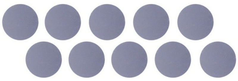Preview: Mirka® Iridium SR 2430909998, Ø 32 mm, P2500, S, Violett, Klebefilmhaftend, Polyesterfilm, Schleifblüten mit Siliziumkarbidkorn, Für Finisharbeiten