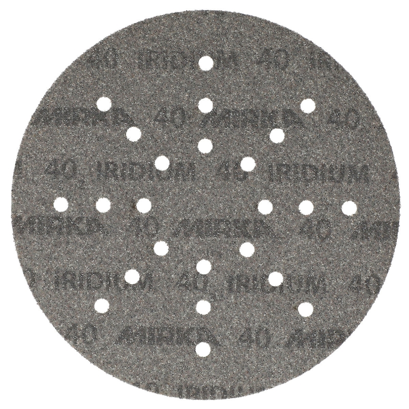 Preview: Mirka® Iridium® 2468002532, Ø 225 mm, P60, Multilochung, Kletthaftend, Schleifscheibe mit Keramik- und Aluminiumkorn