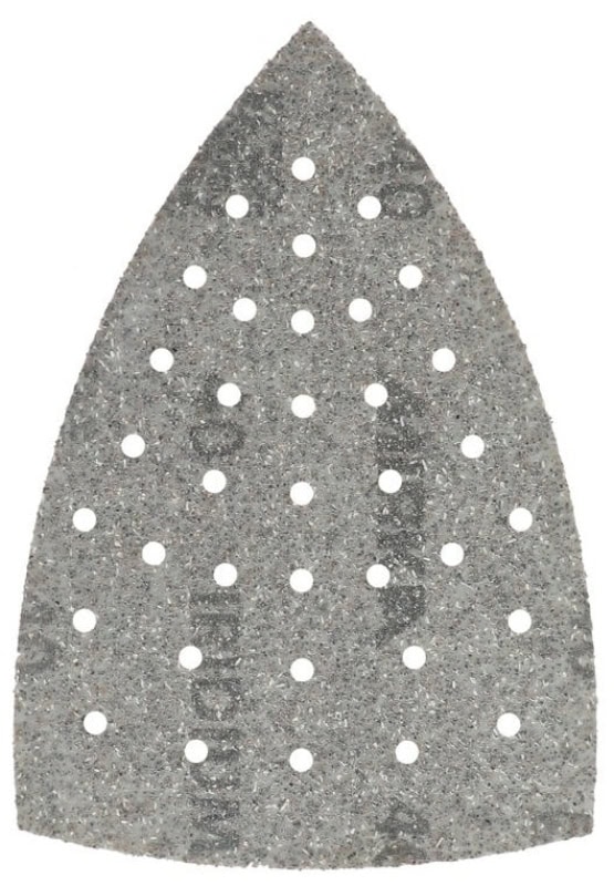 Preview: Mirka® Iridium® 246JQ05032, Ø 100 mm x 152 mm x 152 mm, P320, Multilochung, Kletthaftend, Delta Schleifscheibe mit Keramik- und Aluminiumkorn