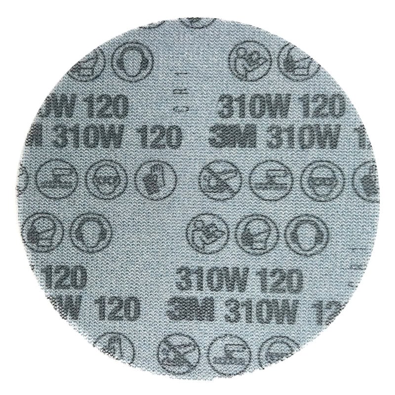 Preview: 3M™ Xtract™ Cubitron™ II 310W 53295, Ø 150 mm, 120+, Ungelocht, 12.000 U/Min., Gitternetz, Kletthaftend, Schleifscheibe mit Präzisions-Keramikkorn