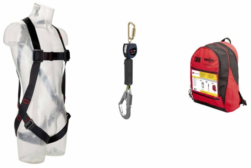 Preview: 3M™ Protecta® Premium Set 1150508, Größe M/L, Premium Sicherungs Set mit Auffanggurt, 2 m persönliches Höhensicherungsgerät und Rucksack
