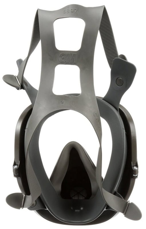 Preview: 3M™ Gasmaske / Vollmaske 6900L, EN 136 (Klasse 1), Größe L, Bajonett-Klick Filteranschluss