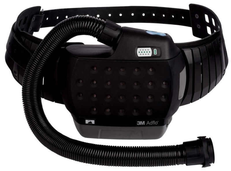 Preview: 3M™ Speedglas™ Schweißmaske G5-03 Pro Air mit Schweißfilter G5-01/03VC und Adflo™ High-Altitude Gebläseeinheit, 637730, inkl. QRS-Luftschlauch und Tasche, TH3, 4A/3B, Kopfband + Textilkopfschutz, Für besten Farbkontrast