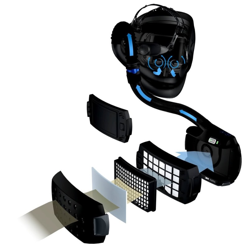 Preview: 3M™ Adflo™ High-Altitude Gebläseeinheit H837730 Starterpaket mit Standardakku, TH2/TH3