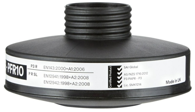 Preview: 3M™ DT-Series™ DT-1235E BULK, Partikelfilter PFR10, P3 R D, Schwarz, 40 mm Rundfilteranschluss [NATO Standard], Filter gegen feste & flüssige Partikel, Großpackung