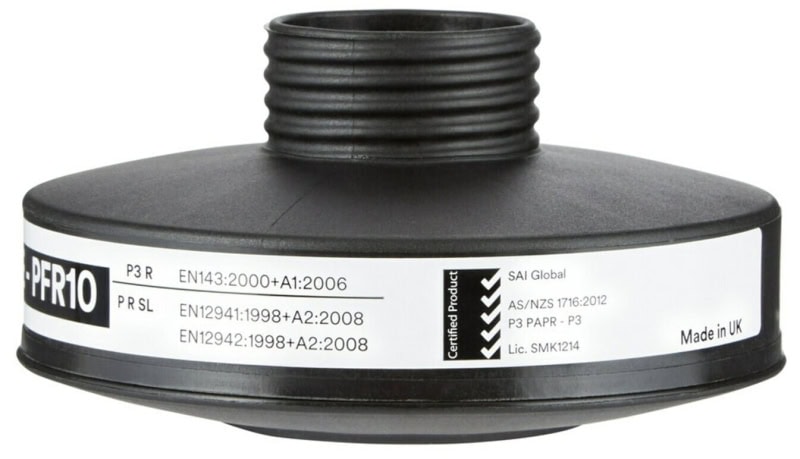 Preview: 3M™ DT-Series™ DT-1235E, Partikelfilter PFR10, P3 PFR R D, Schwarz, 40 mm Rundfilteranschluss [NATO Standard], Filter gegen feste & flüssige Partikel