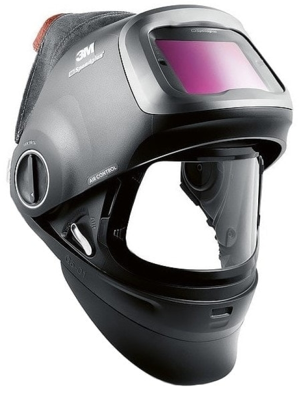 Preview: 3M™ Speedglas™ Schweißmaske G5-01 mit Schweißfilter G5-01/03NC, 611110, TH3, 4A/3B, Kopfband + Textilkopfschutz; Teile: [611100 + 630010]