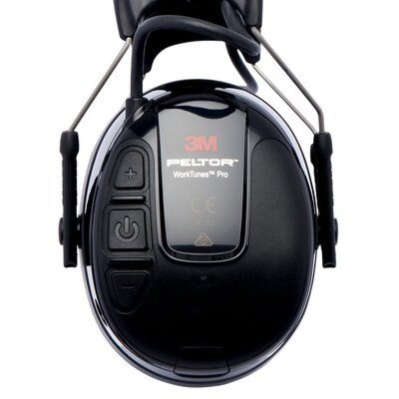 Preview: 3M™ PELTOR™ WorkTunes™ Pro FM Radio HRXS220A, SNR = 32 dB, Schwarz, Kapselgehörschutz Radio mit Kopfbügel
