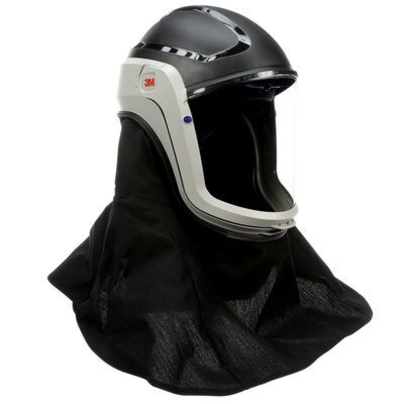 Preview: 3M™ Versaflo™ M-407 Visierhelm, TH3, Klar, Feuerfeste Abdichtung, Polycarbonat Visier, Integralvisierhelm mit schwer entflammbarer Hals-, Schulterabdeckung & Gesichtsabdichtung
