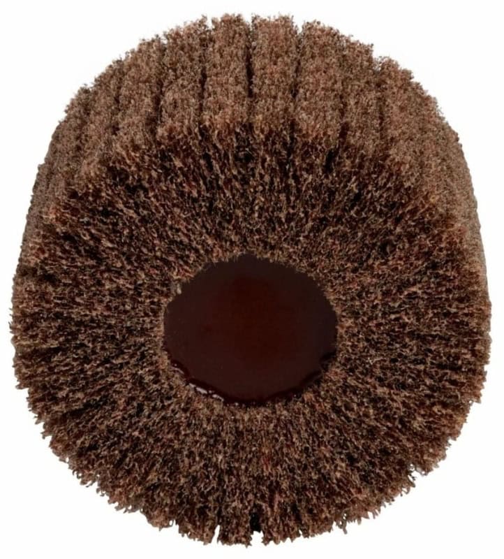 Preview: 3M™ Scotch-Brite™ Lamellenbürste PF-ZS 07212, Ø 100 mm x 45 mm x 6 mm, P1500, A, Very fine, Braun, 6.000 U./Min., Für Reinigungs- und Finisharbeiten