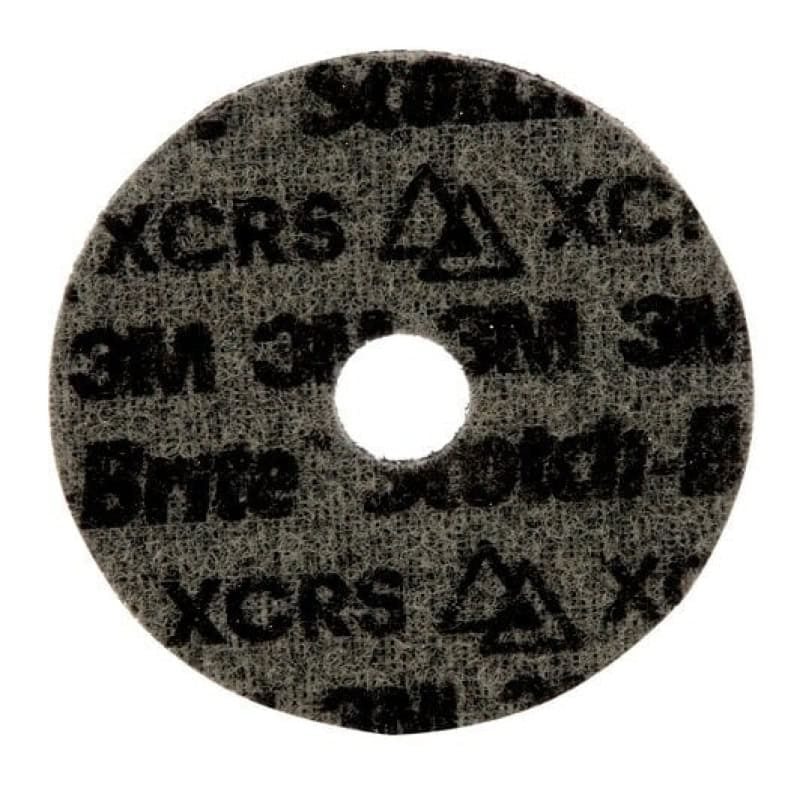 Preview: 3M™ Scotch-Brite™ PN-DH PNDH4225, Ø 115 mm x 22 mm, P100, K, Extra Coarse, Dunkelgrau, 13.300 U./Min., Kletthaftend, Präzisions-Vliesscheibe mit Zentrierloch, Für Abtrags- und Finisharbeiten