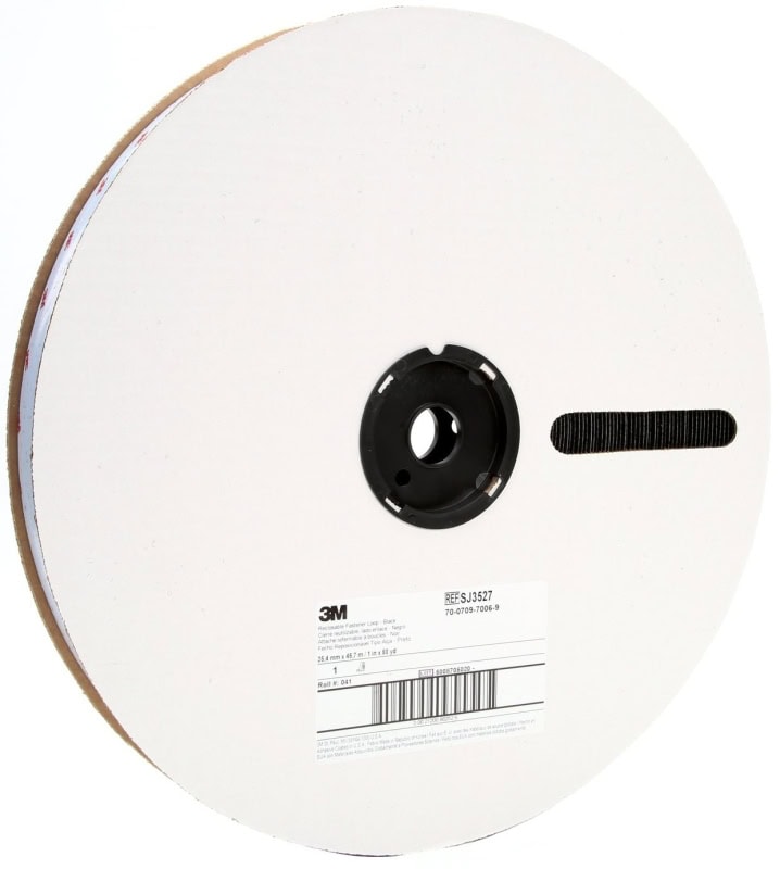 Preview: 3M™ Scotchmate™ SJ3527, 25 mm x 45 m, 4,4 mm, Schwarz, Schlaufenband mit hoher Soforthaftung