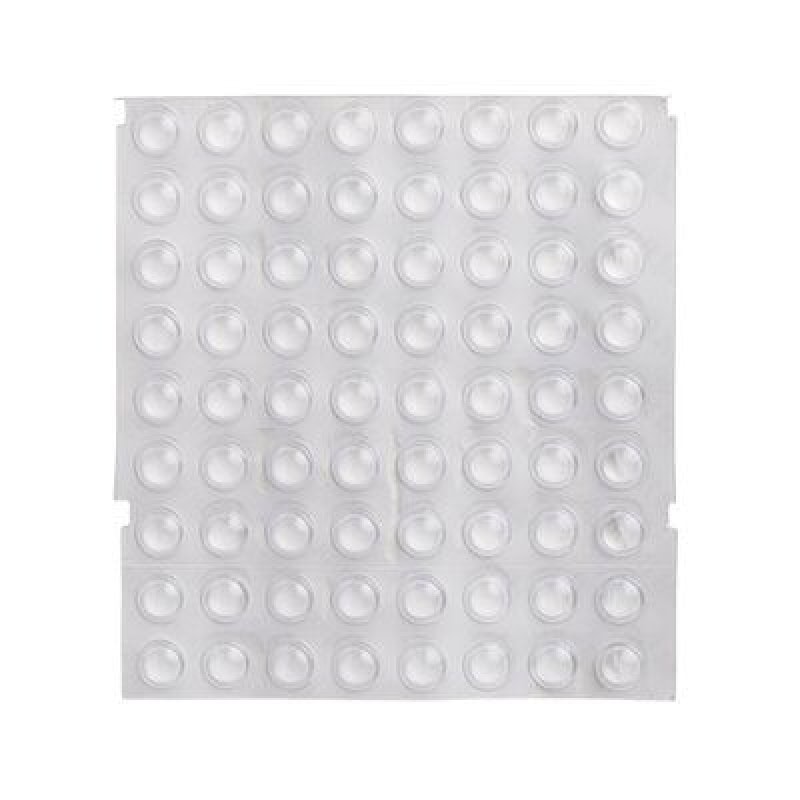 Preview: 3M™ Bumpon™ SJ 5302 AL, Ø 7,9 mm, H: 2,2 mm, 408 Stück pro Blatt, Transparent, UV-Schutz Zusatz, Elastikpuffer mit A-20 Acrylat Klebstoff