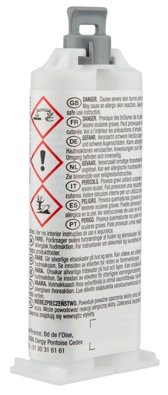 Preview: 3M™ Scotch-Weld™ DP 125, 48,5 ml, Transluzent, Fließend, 1:1 EPX System, Flexibler Universal 2-Komponenten-Konstruktionsklebstoff auf Acrylatbasis