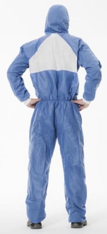 Preview: 3M™ Schutzanzug 4530, Typ 5/6, Blau, Größe M, SMMS Polypropylen, Zum Schutz gegen Partikel und chemische Flüssigkeitsspritzer