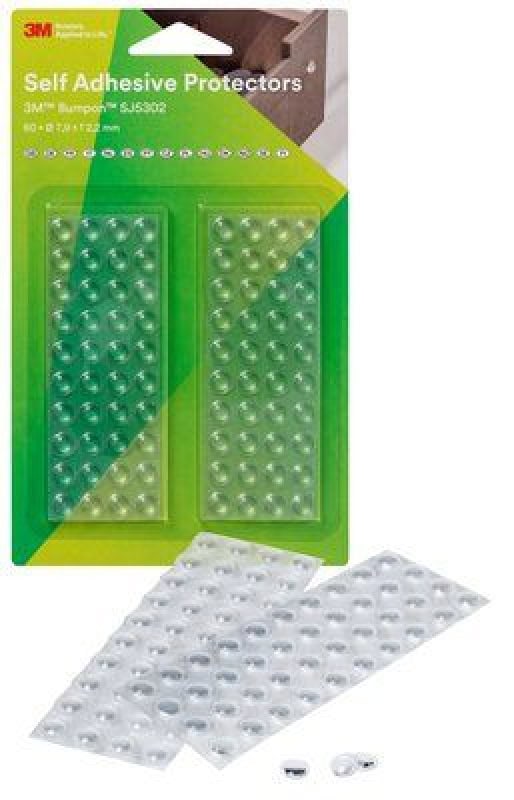 Preview: 3M™ Bumpon™ SJ 5302 BL, Ø 7,9 mm, H: 2,2 mm, Transparent, Elastikpuffer mit A-20 Acrylat Klebstoff, Mini-Pack mit 80 Stück