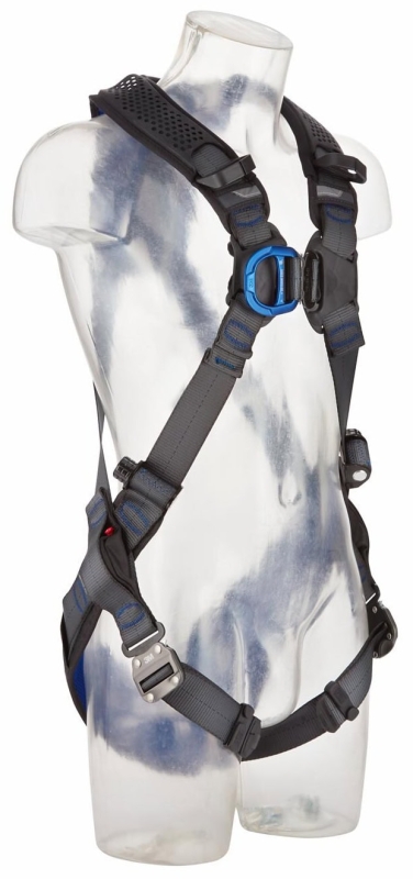 Preview: 3M™ DBI-SALA® Komfort Auffanggurt XE200 1112727, Größe 2, Selbstsichernder Schnellverschluss, 2,25 Kg, Schwarz, X-förmiger Auffanggurt für komfortables Arbeiten in der Höhe