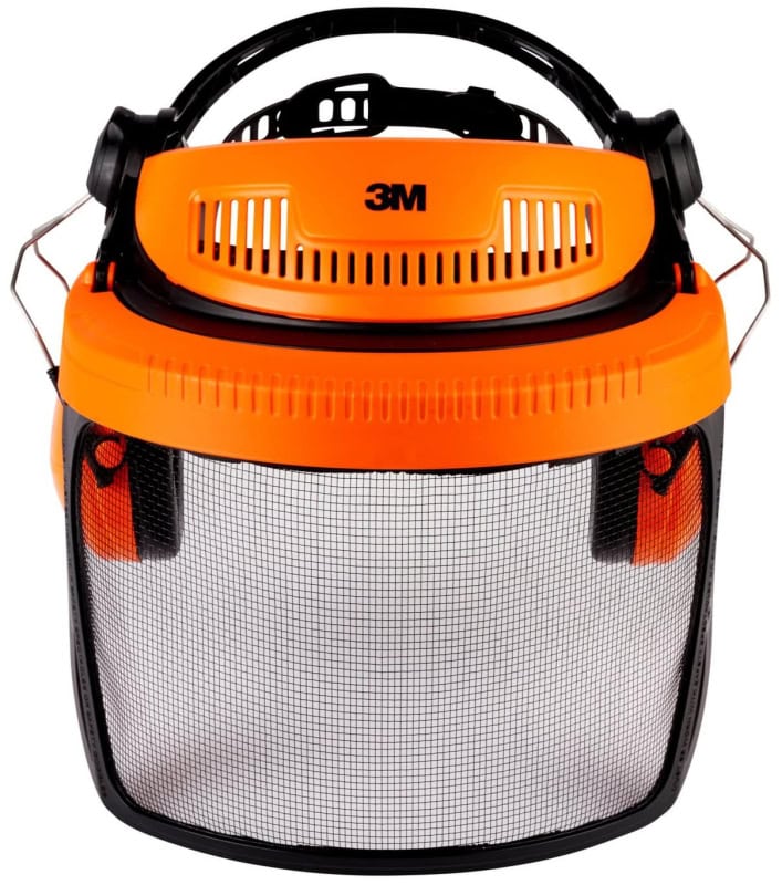 Preview: 3M™ Peltor™ G5V5CH51, Orange, G500 Kopfschutzkombination für Forst mit H510P3E Kapseln & 5C-1 Edelstahl Visier