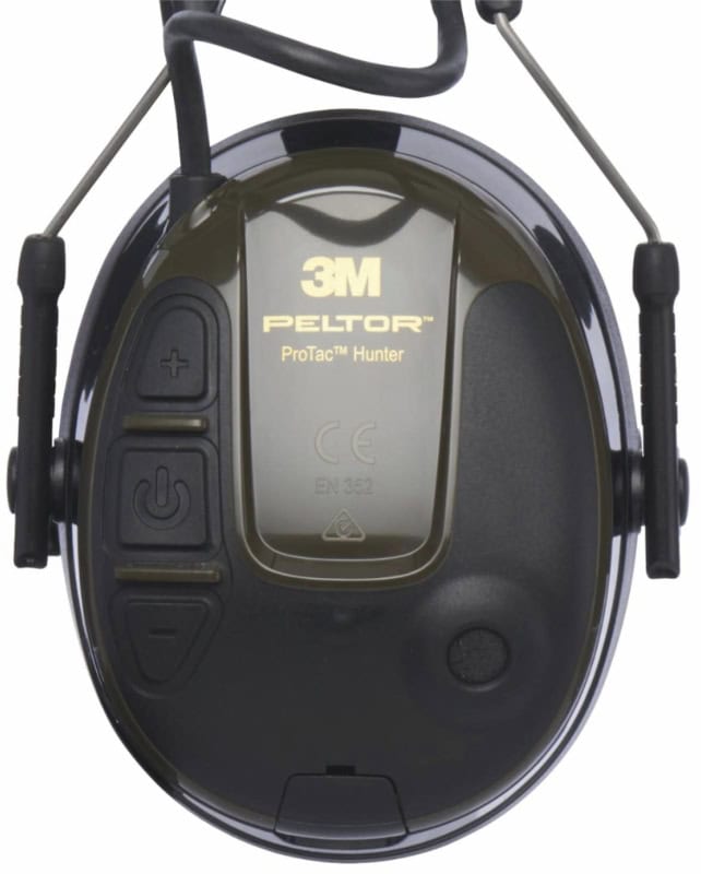 Preview: 3M™ PELTOR™ ProTac™ Elektronischer Gehörschutz für Jäger MT13H222A, Kopfbügel, SNR = 26 dB / HML = 29/23/17 dB, Grün / Schwarz, Kopfhörer Funktion, Aktiver Kapselgehörschutz für den Einsatz auf der Jagd