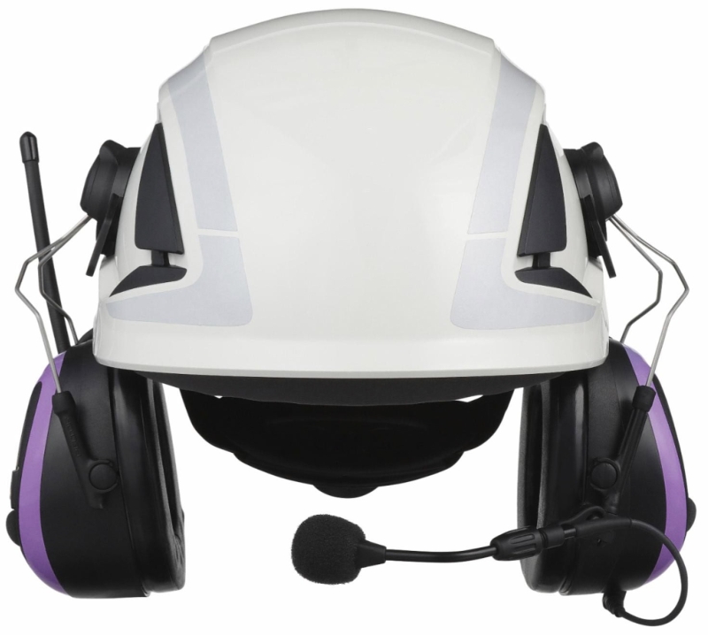 Preview: 3M™ PELTOR™ WS™ ALERT™ Gehörschutz Radio Headset XPI+ MRX21P3EWS7, Helmbefestigung, SNR = 30,4 dB, Violett / Schwarz, Elektronischer Kommunikations Kapselgehörschutz für den dauerhaften Einsatz