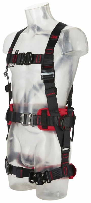 Preview: 3M™ Protecta® Komfort Auffang- und Positionierungsgurt E200 1161645, Größe S, Schnellverschluss, Verbindungsringe an geraden Beinschlaufen, 2,46 Kg, Schwarz, Komfort Auffang- und Positionierungsgurt im Westenstil