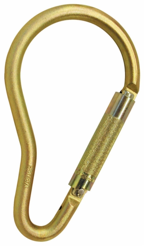 Preview: 3M™ Protecta® Selbstverschließender Karabiner AJ593, Edelstahl, Birnen Form, 0,71 Kg, 50 mm Öffnung, Automatische Verschlusssicherung, Drehverschluss, Für sichere Verbindungen im Absturzsicherungssystem