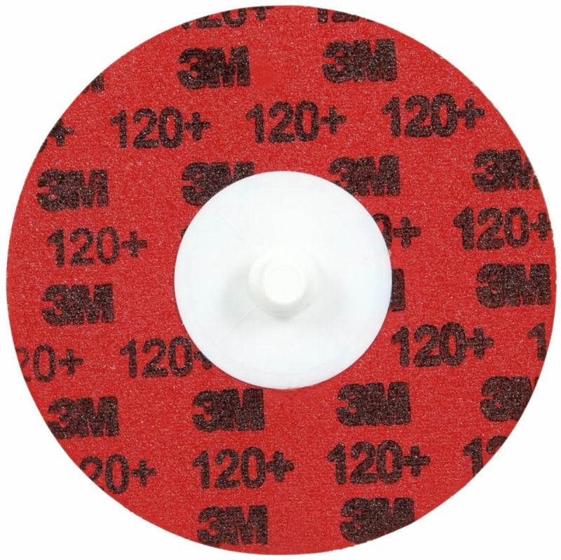 Preview: 3M™ Roloc™ 767F Kanten Fiberscheibe 7100347323, Ø 50 mm, 120+, YF, 25.000 U./Min., Ungelocht, Vulkanfiber, Präzisions-Keramikkorn, Für Metall Universal