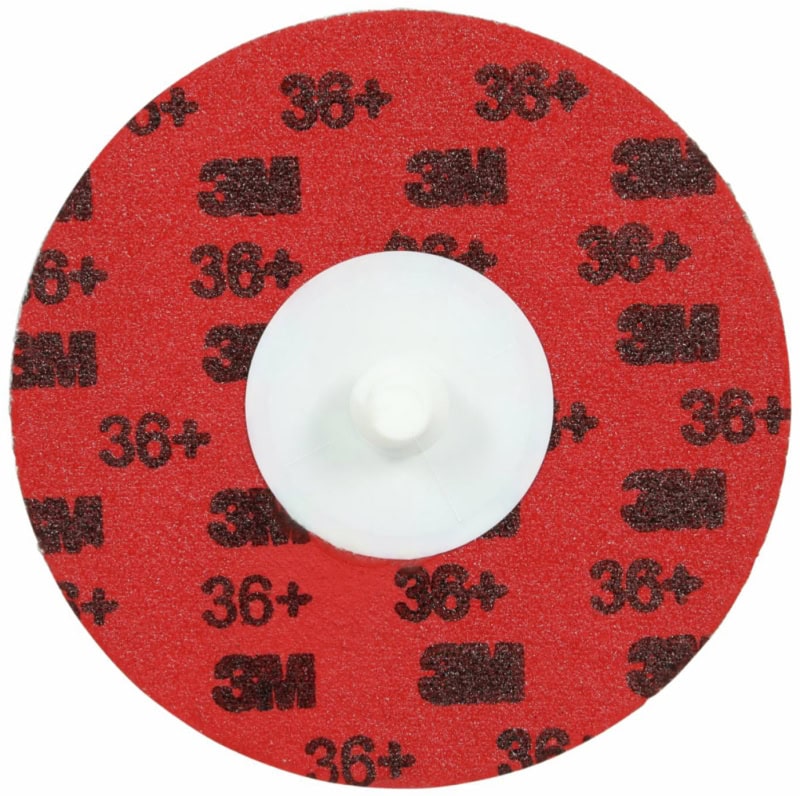 Preview: 3M™ Roloc™ 767F Kanten Fiberscheibe 7100347288, Ø 100 mm, 36+, YF, 12.000 U./Min., Ungelocht, Vulkanfiber, Präzisions-Keramikkorn, Für Metall Universal