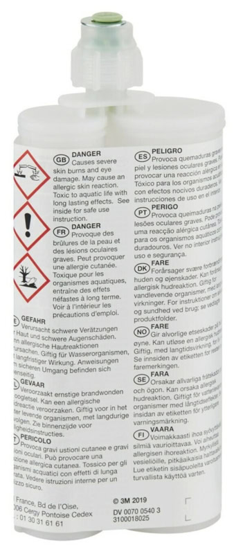 Preview: 3M™ Scotch-Weld™ DP 460, 400 ml, Beige, Fließend, 2:1 EPX System, Zähelastischer Universal 2-Komponenten-Konstruktionsklebstoff auf Epoxidharzbasis