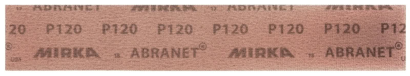 Preview: Mirka® Abranet 5415105015, 70 mm x 420 mm, P150, Gitternetz, Kletthaftend, PA Gitternetz Schleifstreifen mit Aluminiumkorn
