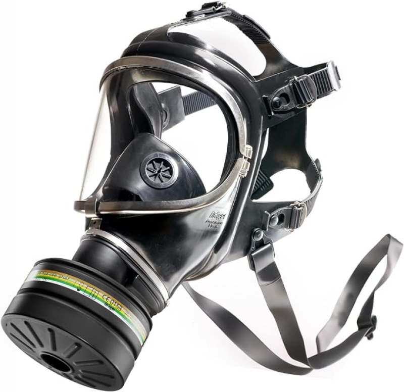 Preview: Dräger® X-plore® Katastrophenschutz Set 3735968, 40 mm NATO Rundfilter Anschluss, Universalgröße, CBRN NATO Zivilschutz Gasmasken Set