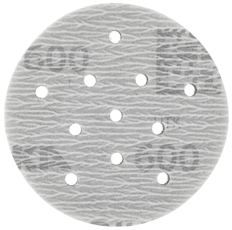 Preview: Mirka® Iridium® Soft Schleifscheibe 249JV02092, Ø 77 mm, Dicke: 5 mm, P1000, A (Aluminiumkorn), Multilochung, Kletthaftend, Für Lackschliff & Grundierungsschliff