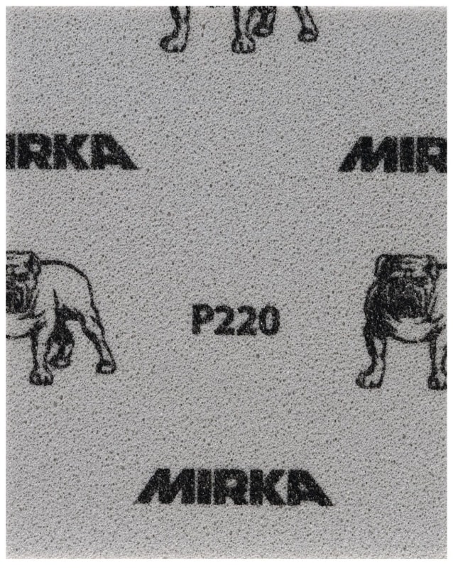 Preview: Mirka® Mirlon Softpad 8791150110, 115 mm x 140 mm, P60, A, Weich, Handpads mit Aluminiumkorn, Für Reinigungs- und Vorbereitungsarbeiten an Werkstücken