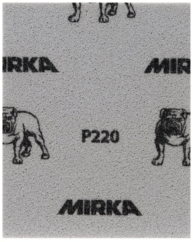 Preview: Mirka® Mirlon Softpad 8791150118, 115 mm x 140 mm, P400, A, Weich, Handpads mit Aluminiumkorn, Für Reinigungs- und Vorbereitungsarbeiten an Werkstücken