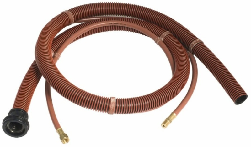 Preview: Mirka® Pneumatischer Schlauch für Staubbeutel 8993006711, Ø 28 mm x 1,8 m, Rot, Für Mirka® Druckluftschleifer in 125 mm & 150 mm mit Eigenabsaugung
