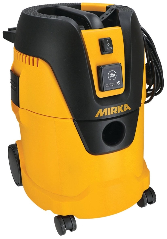 Preview: Mirka® 1025 L P&C Industrie Staubsauger 8999000111, 25 Liter, Nass & Trocken, 1,35 PS / 1000 Watt, 3.600 L/.Min., Staubklasse L, Anti Statisch (ESD), Manuelle Filterreinigung, Auto Start, Für staubfreies Schleifen & Arbeiten am Arbeitsplatz