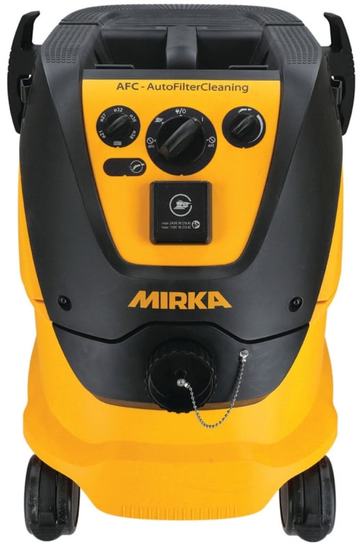 Preview: Mirka® Industrie Staubsauger 1230 M AFC 8999220111, 30 Liter, Nass & Trocken, 0,63 PS / 1200 Watt, 4.500 L/.Min., Staubklasse M, Anti Statisch (ESD), Automatische Filterreinigung, Auto Start, Für staubfreies Schleifen & Arbeiten am Arbeitsplatz