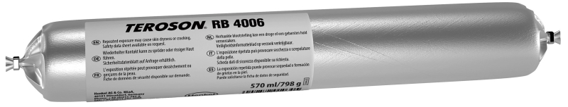 Preview: Henkel™ Teroson® RB 4006 Montagedichtstoff , 570 ml, Grau, Pastös, 1115969, Für verschiedene Untergründe