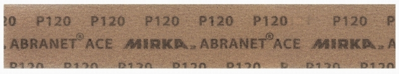 Preview: Mirka® Abranet Ace AC15105080, Ø 70 mm x 420 mm, P80, Gitternetz, Kletthaftend, PA Gitternetz Schleifstreifen mit Aluminiumkorn