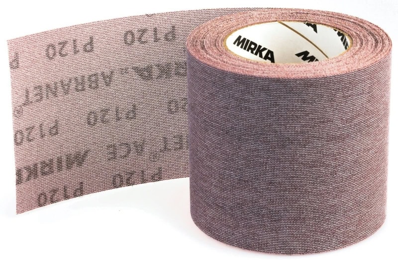 Preview: Mirka® Abranet Ace AC5BY001803R, 115 mm x 10 m, P80, Gitternetz, Kletthaftend, PA Gitternetz Schleifrollen mit Keramikkorn