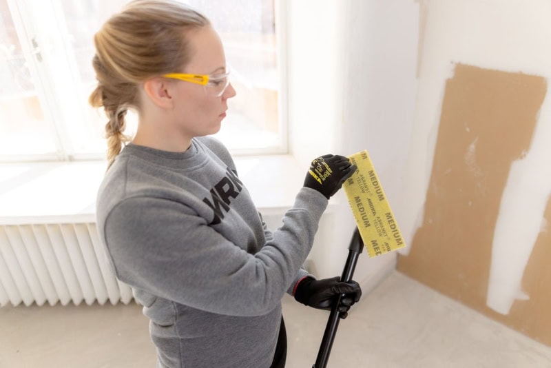 Preview: Mirka® Abranet Yellow AY17502080, 80 x 230 mm, Grob, P80, Gitternetz, Kletthaftend, PA Gitternetz Schleifstreifen mit Aluminiumkorn