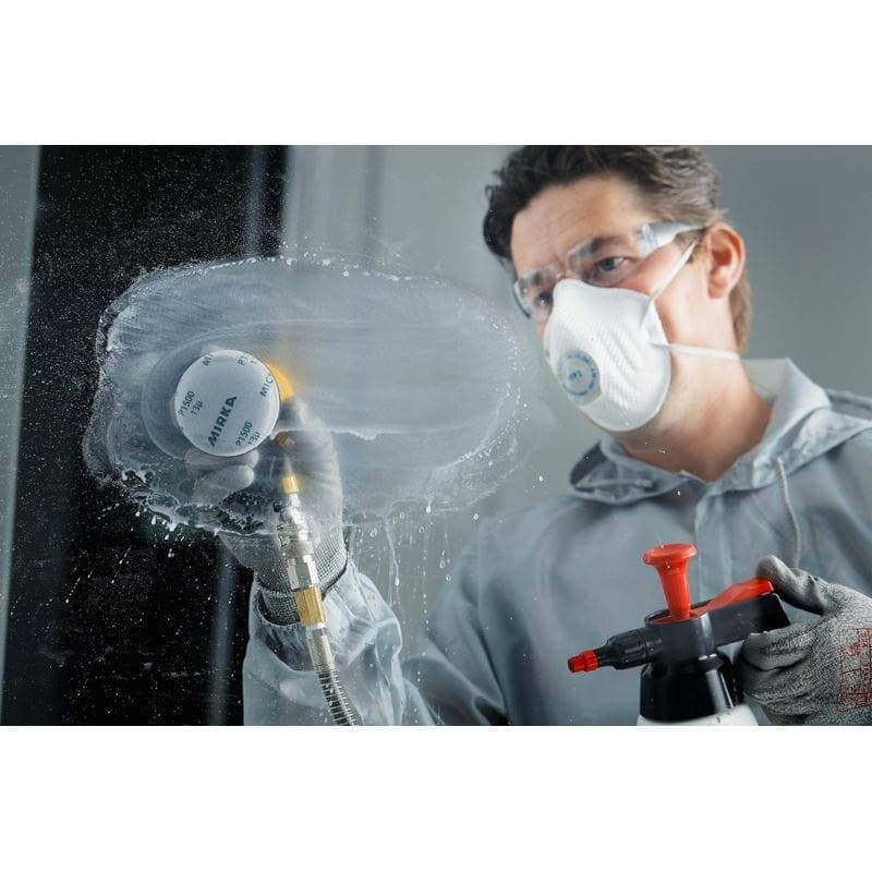 Preview: Mirka® Microstar FM62205094, Ø 150 mm, P1500, Ungelocht, Kletthaftend, Schleifscheibe mit Aluminiumkorn