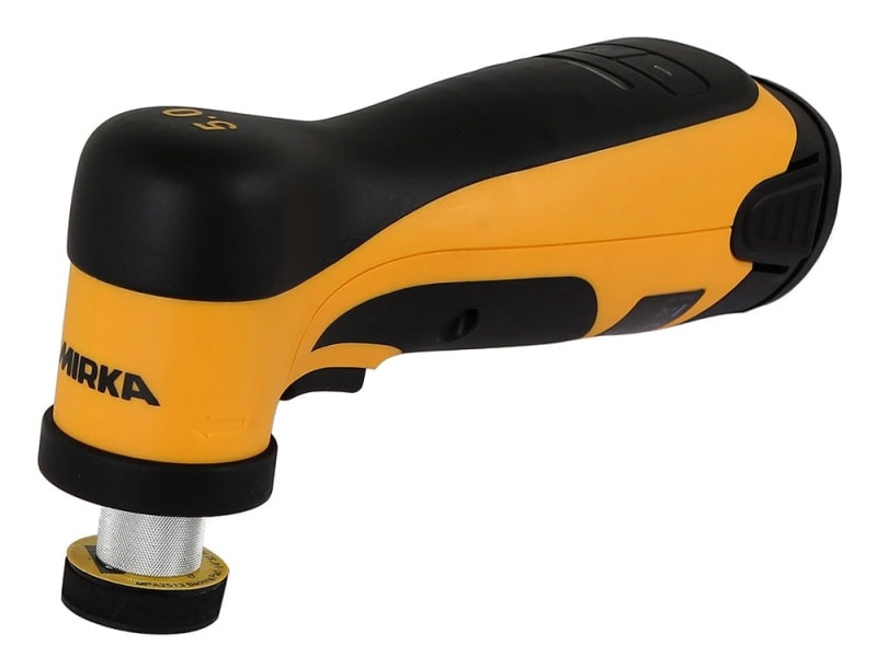 Preview: Mirka® KIT2054ARMDE, Akku Polierer Kombi Set XL, AROP-B 312NV + AROS-B 150NV, Ø 77 mm / Ø 32 mm, 12 mm / 5 mm Schleifhub, M14 / Quick Lock Gewinde, Ohne Absaugung, Akku: 10.8V 2.5Ah, 0,4 PS / 300 Watt