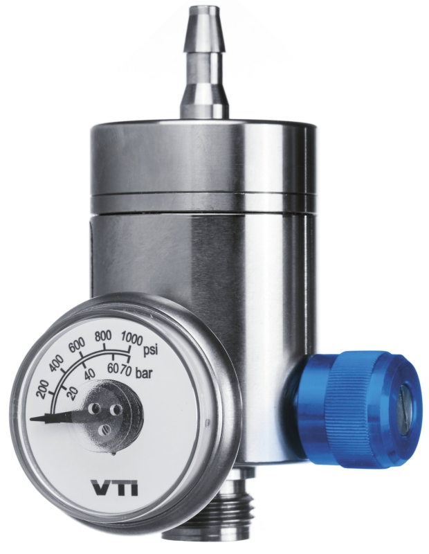 Preview: Dräger® Festdruck Regulierungsventil 8324252, Edelstahl, Manuelles Ventil, 0,5 Liter/Min., Geeignet auch für reaktive Gase, Für Dräger® X-Dock Station