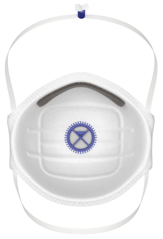 Preview: Dräger® X-plore® Vorgeformte Atemschutzmaske / Partikelmaske 1310 V FFP1 NR D 3951212, Universalgröße, Hygienisch einzelverpackt, VarioFlex™ Kopfband, Mit Ausatemventil, Schützt effektiv gegen Feinstäube und Partikel
