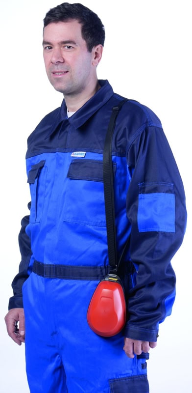 Preview: Dräger® PARAT® 3100 Flucht Gasmaske / Halbmaske 3704476, ABEK15 Filter für mind. 15 Min. Schutz, Filter uneingeschweißt, Universalgröße, Fluchtmaske zum Schutz gegen organische, anorganische, saure Gase & Dämpfe, Ammoniak & org. Ammoniakderivate