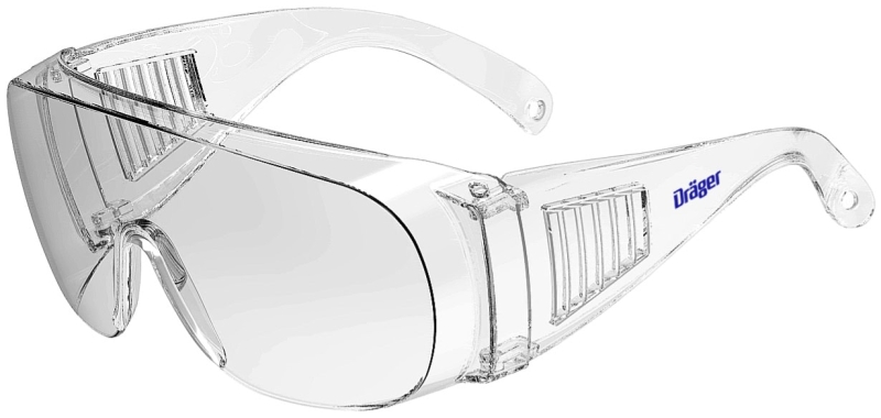 Preview: Dräger® X-pect® 8110 Überbrille R58247, Klar, Polycarbonat, UV Schutz (UV), 2C-1.2 D 1FT, Zur Kombination mit Korrekturbrille