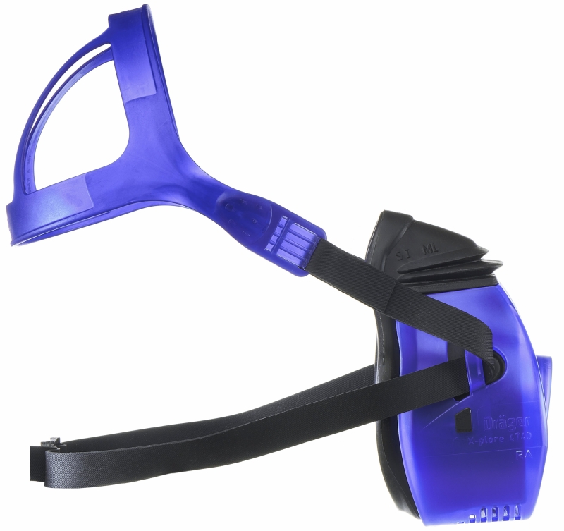 Preview: Dräger® X-plore® 4740 Gasmaske / Halbmaske R55875, Größe S/M, Silikon, Dräger® RD40 Filteranschluss [NATO Standard], Für den Industrie Einsatz