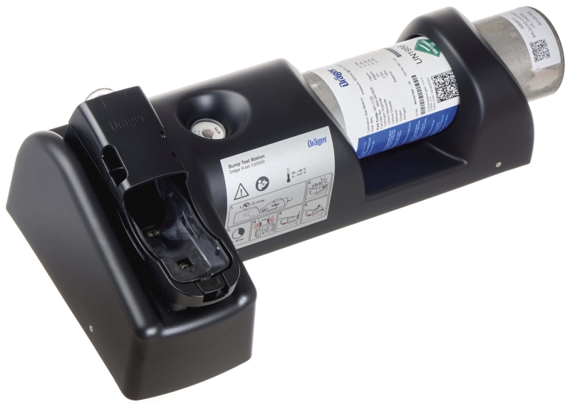 Preview: Dräger® X-am® Bump Test Station inkl. Prüfgasflasche nach Wahl 8319130, Passend für X-am® 1000/2500/2800/5000/5600/5800 Serie, Für Begasungstest & Justierung